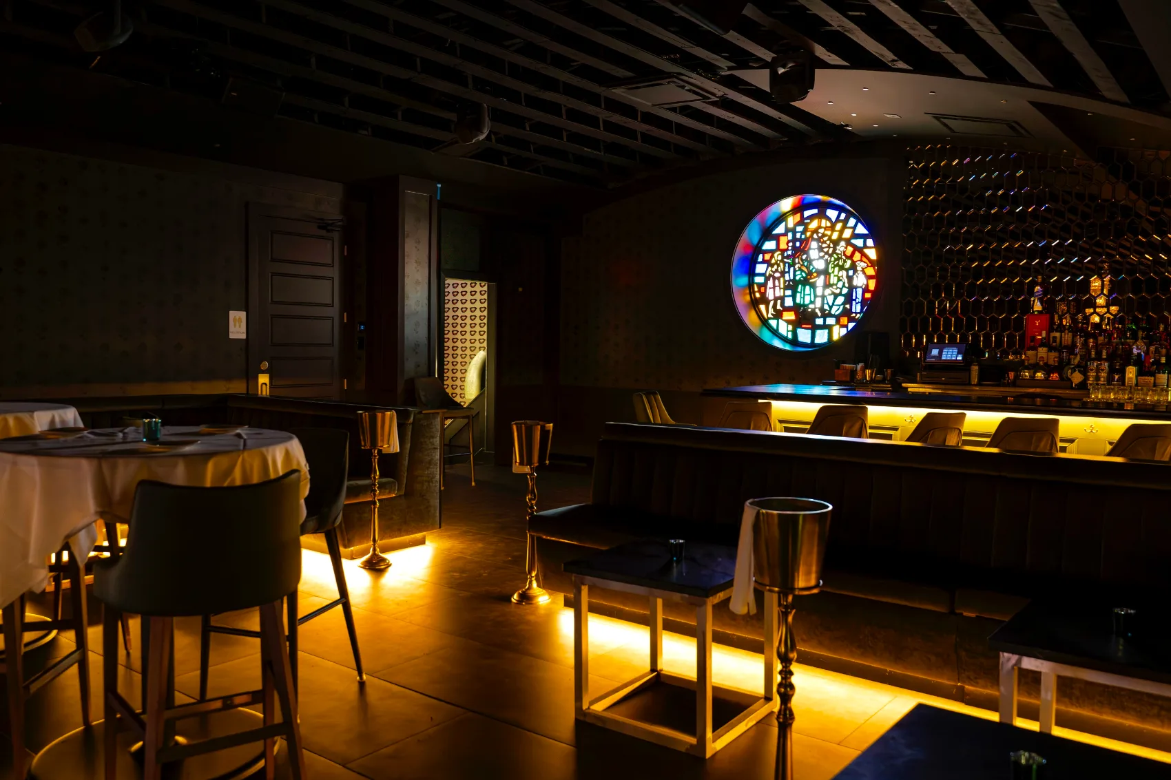 Candlelit private dining at Jay's